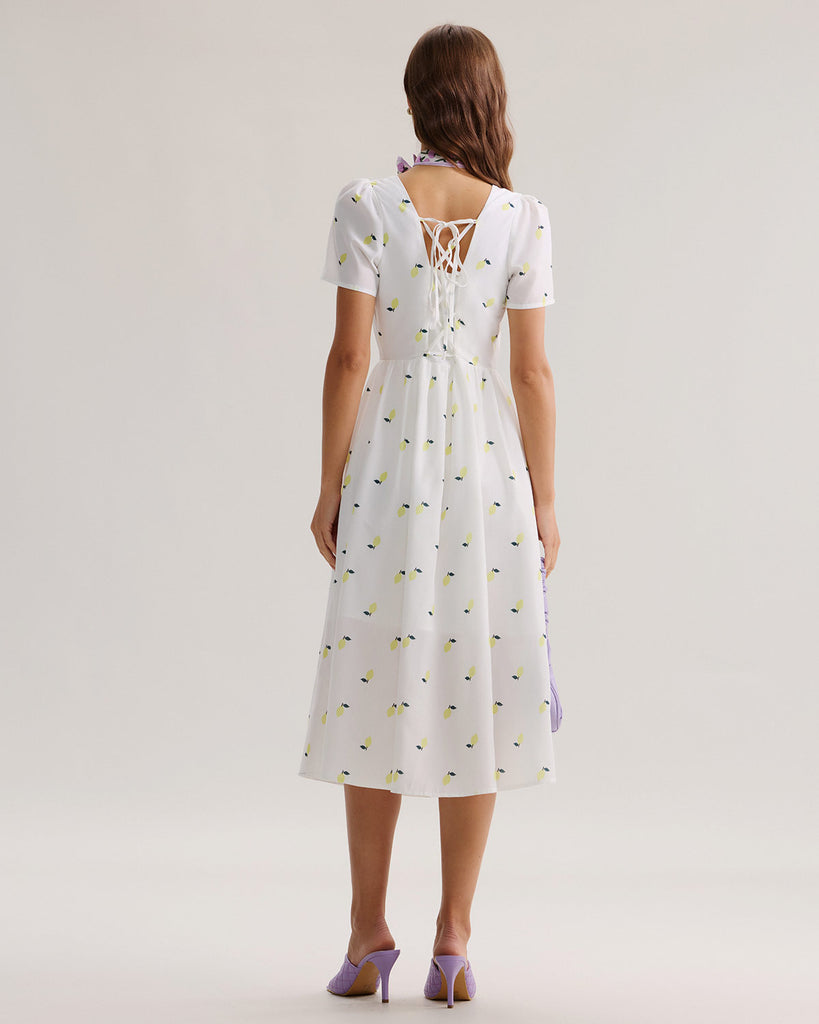 Women's Woven Polyester Midi Dress Dresses - RIHOAS