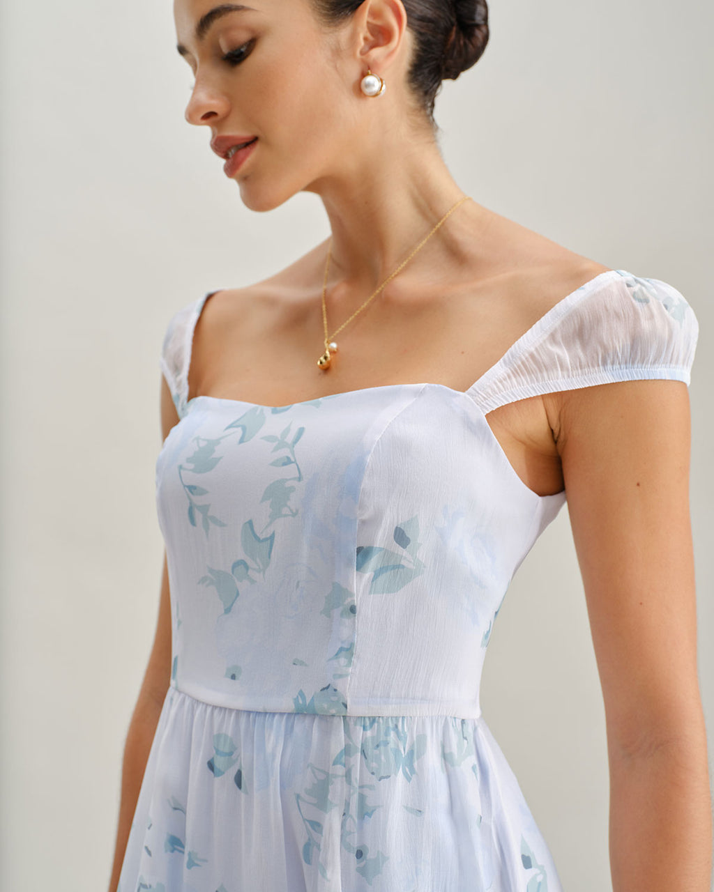 Women's Woven Polyester Midi Dress Dresses - RIHOAS