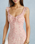 Women's Woven Polyester Midi Dress Dresses - RIHOAS
