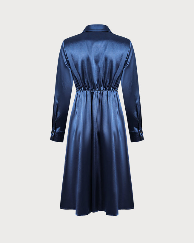 Women's Woven Polyester Midi Dress Dresses - RIHOAS