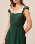 Women's Woven Polyester Midi Dress Dresses - RIHOAS