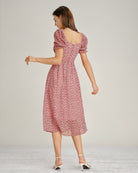 Women's Woven Polyester Midi Dress Dresses - RIHOAS