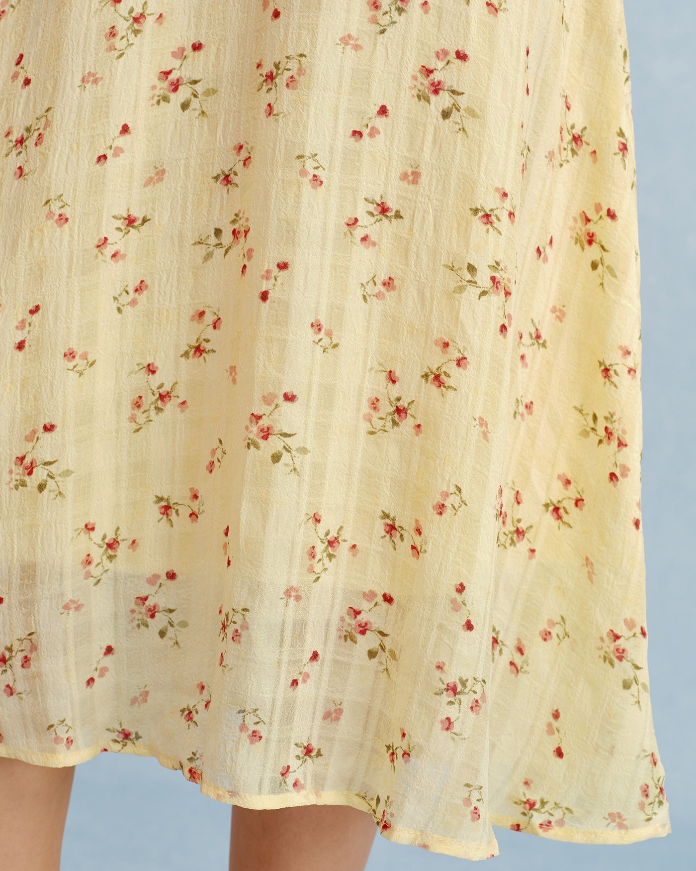 Women's Woven Polyester Midi Dress Dresses - RIHOAS