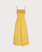 Women's Woven Polyester Midi Dress Dresses - RIHOAS