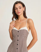 Women's Woven Polyester Midi Dress Dresses - RIHOAS