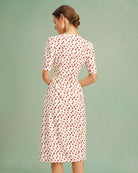 Women's Woven Polyester Midi Dress Dresses - RIHOAS
