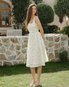 Women's Woven Polyester Midi Dress Dresses - RIHOAS
