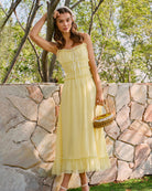 Women's Woven Polyester Midi Dress Dresses - RIHOAS