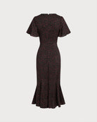 Women's Woven Polyester Midi Dress Dresses - RIHOAS
