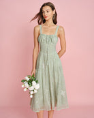 Women's  Woven Polyester Midi Dress Dresses - RIHOAS