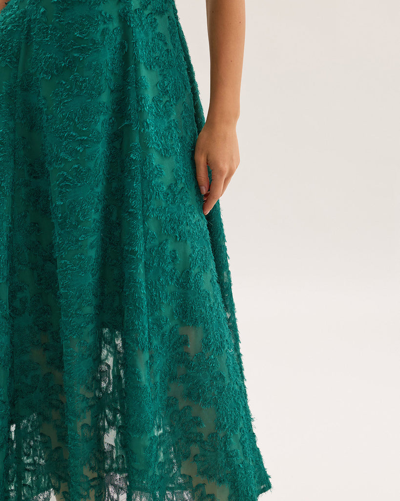 Women's Woven Polyester Midi Dress Dresses - RIHOAS