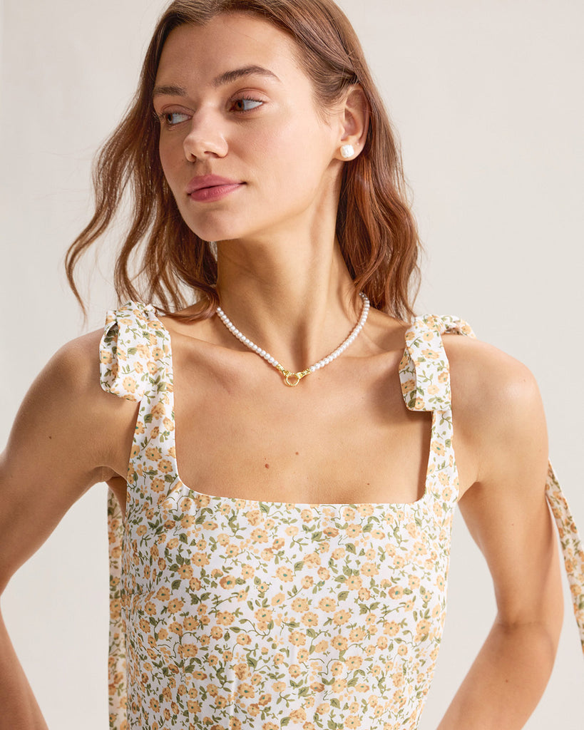 Women's Woven Polyester Midi Dress Dresses - RIHOAS