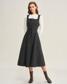 Women's Woven Polyester Midi Dress Dresses - RIHOAS