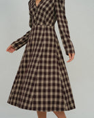 Women's Woven Polyester Midi Dress Dresses - RIHOAS