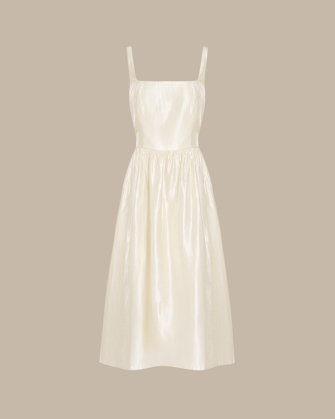 Women's Woven Polyester  Midi Dress Dresses - RIHOAS