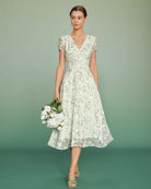 Women's Woven Polyester Midi Dress Dresses - RIHOAS