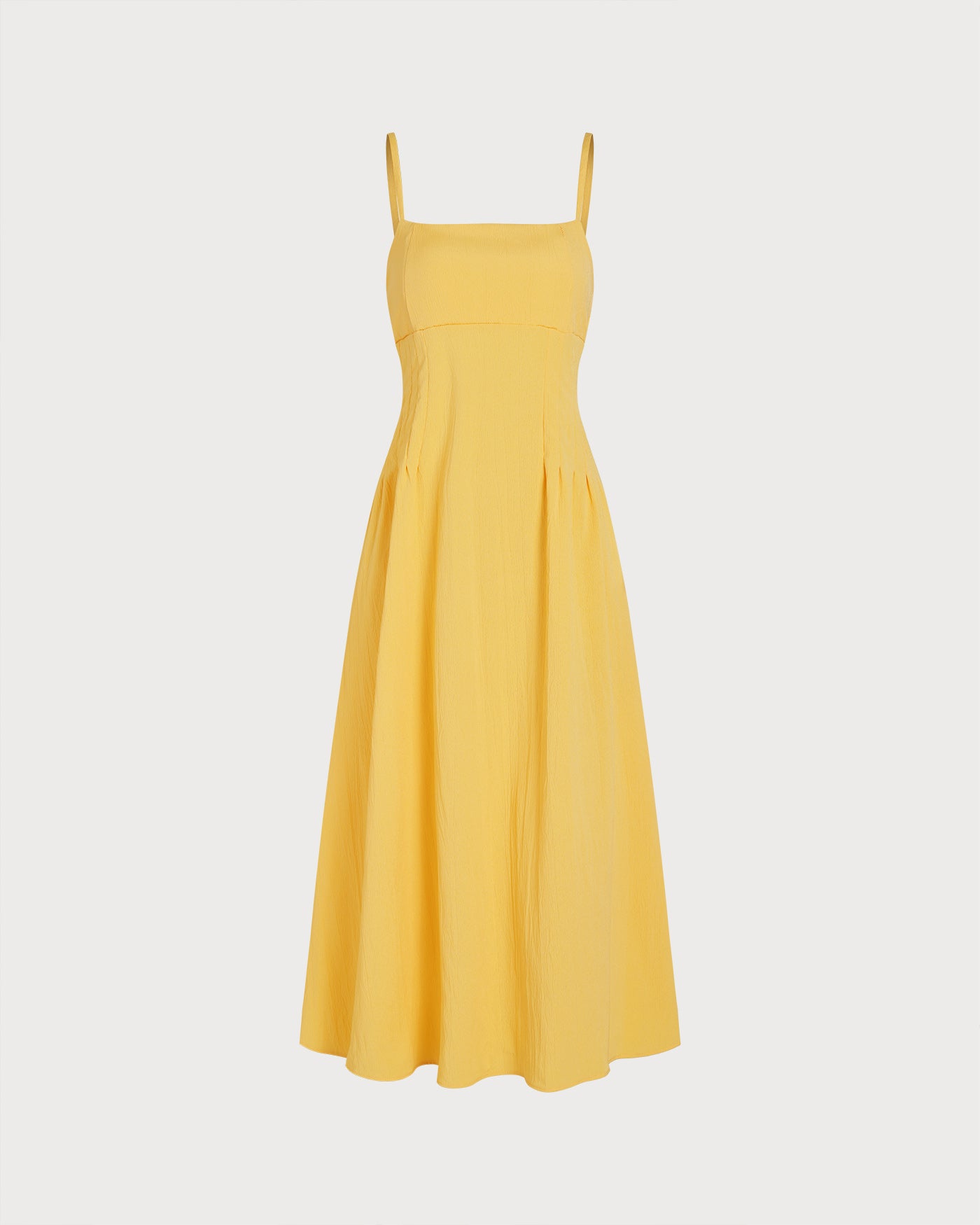 Yellow Shirred Slip A-Line Midi Dress & Reviews - Yellow - Dresses | RIHOAS Yellow Shirred Slip A-Line Midi Dress & Reviews - Yellow - Dresses | RIHOAS
