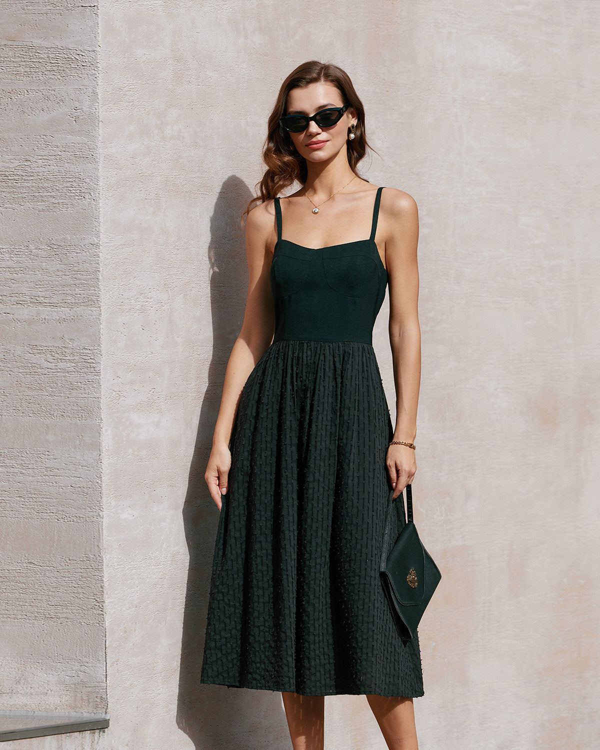 Rihoas Sweetheart Neck Slip Midi Dress Formalwear, Black / XL Rihoas Sweetheart Neck Slip Midi Dress Formalwear, Black / XL