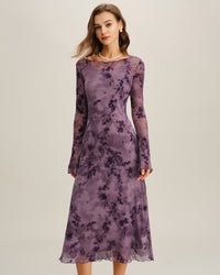 Women's Woven Polyester Midi Dresses Dresses - RIHOAS