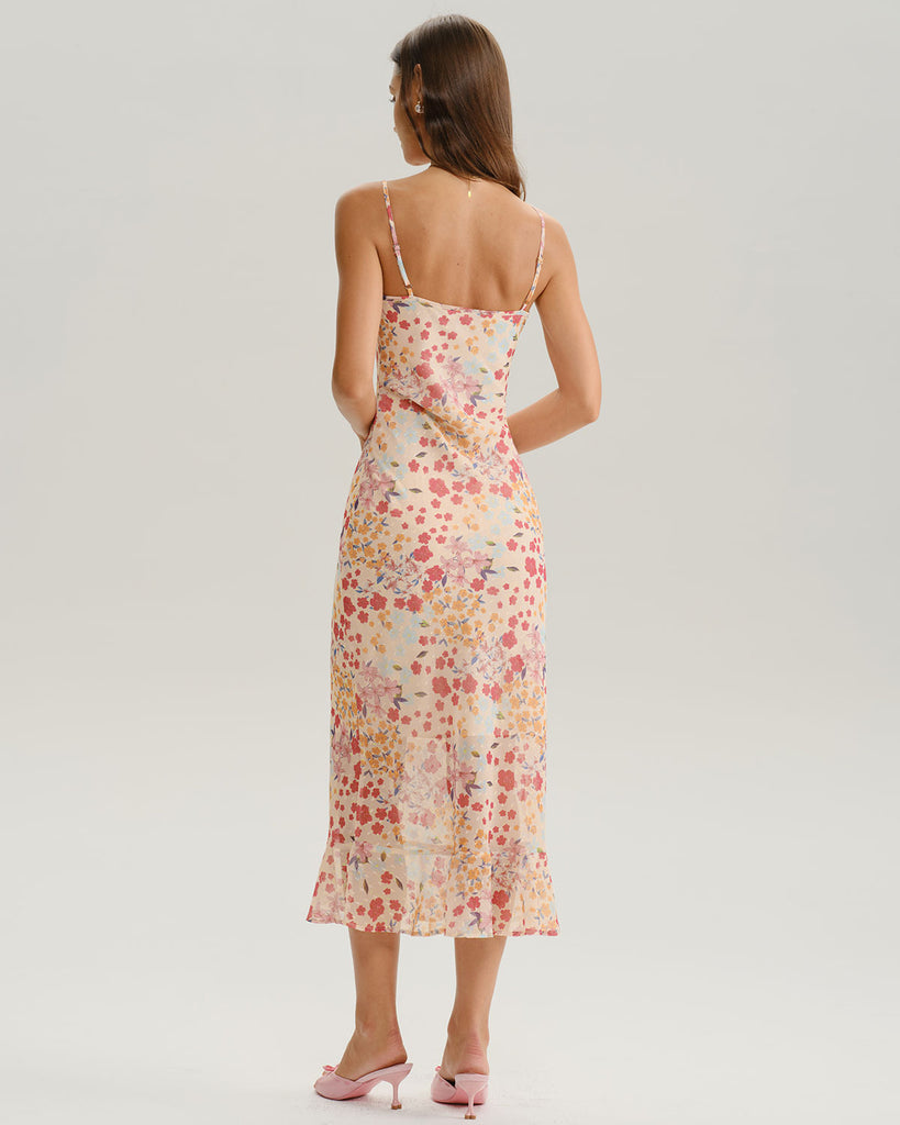 Women's Woven Polyester Midi Dresses Dresses - RIHOAS