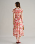 Women's Woven Polyester Midi Dresses Dresses - RIHOAS