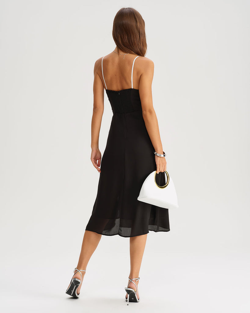 Women's Woven Polyester Midi Dresses Dresses - RIHOAS