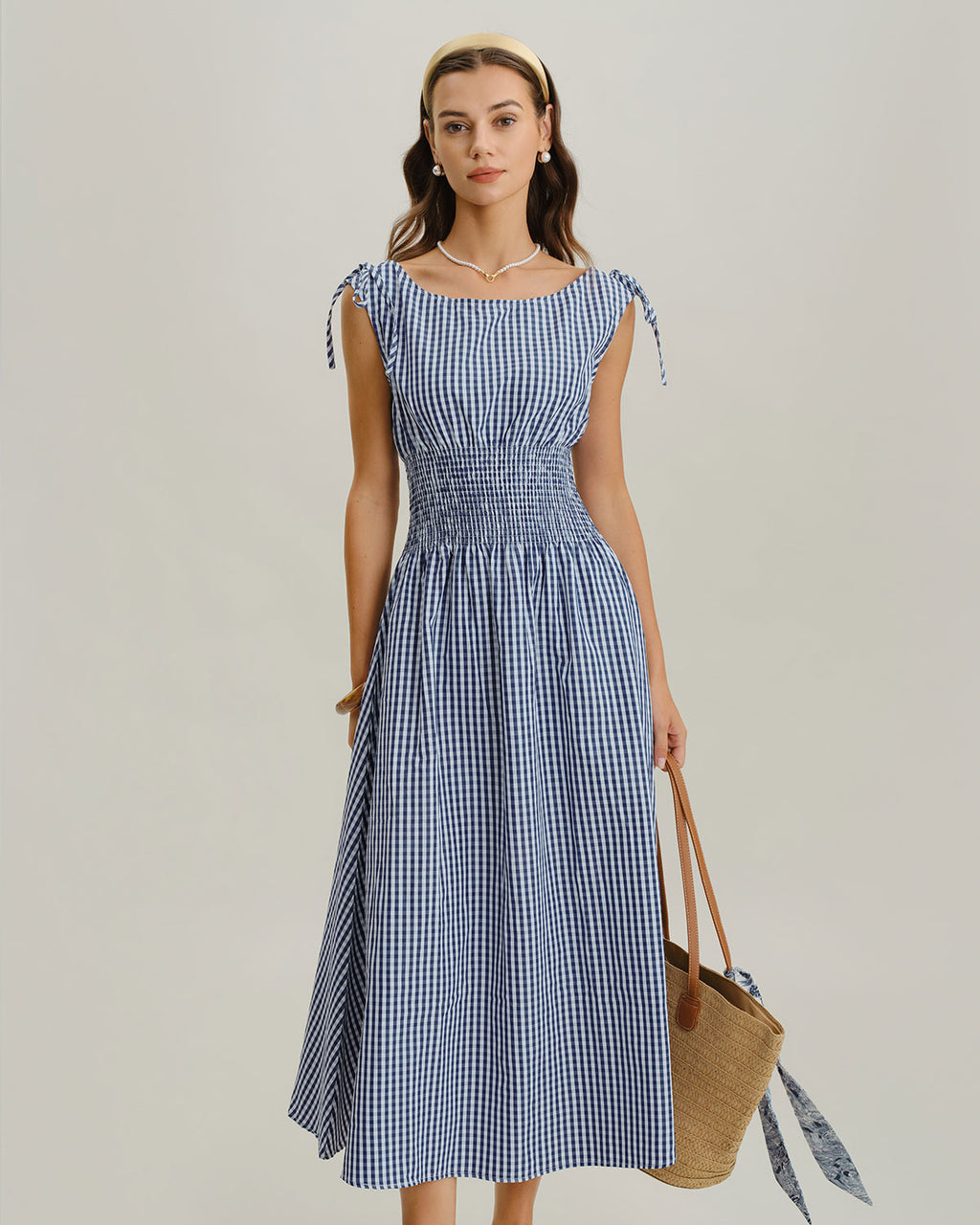 Women's Woven Polyester Midi Dresses Dresses - RIHOAS