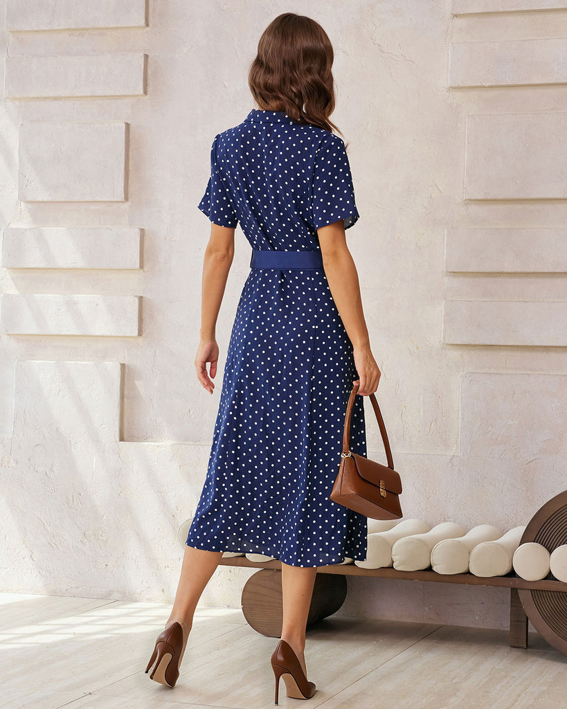 Women's Woven Polyester Midi Dresses Dresses - RIHOAS