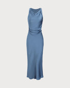 Women's Woven Polyester Midi Dresses Dresses - RIHOAS