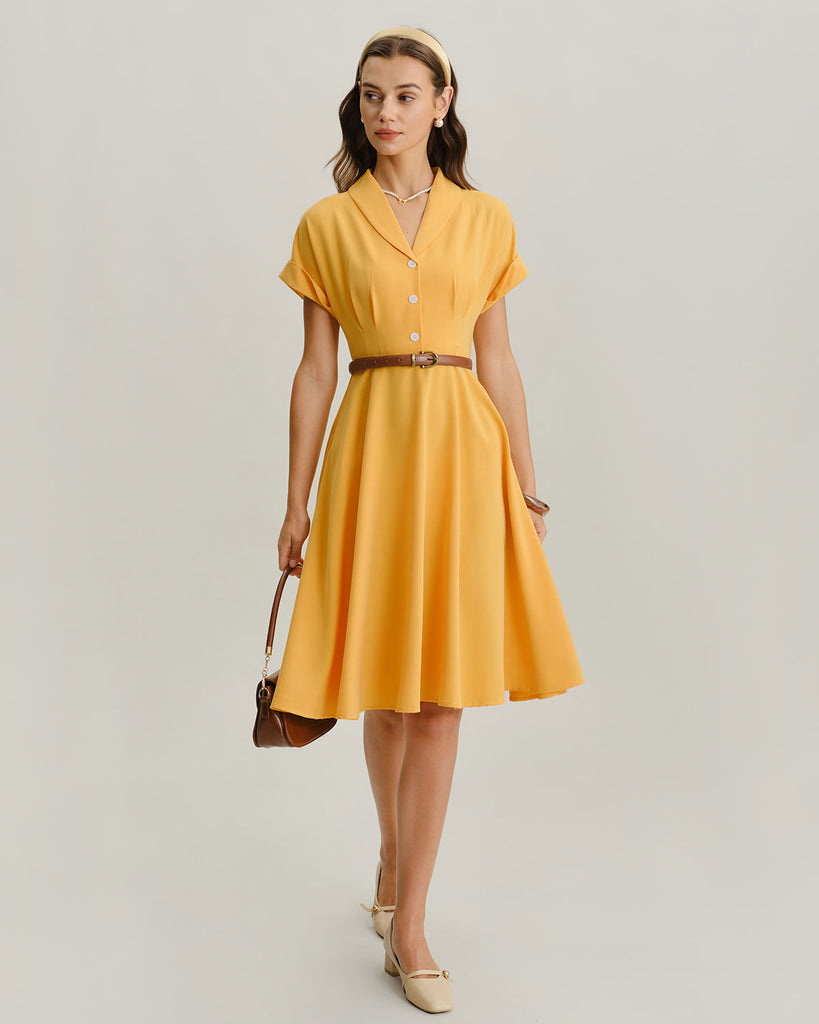 Women's Woven Polyester Midi Dresses Dresses - RIHOAS
