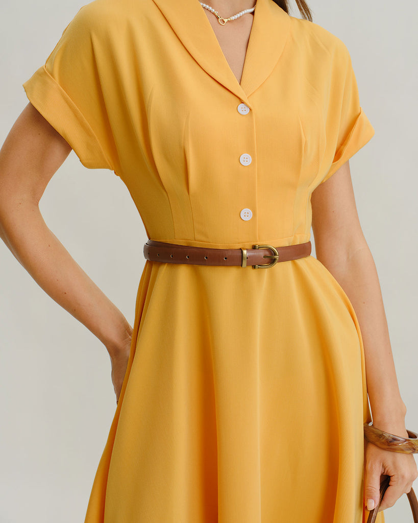 Women's Woven Polyester Midi Dresses Dresses - RIHOAS