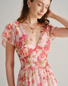 Women's Woven Polyester Midi Dresses Dresses - RIHOAS