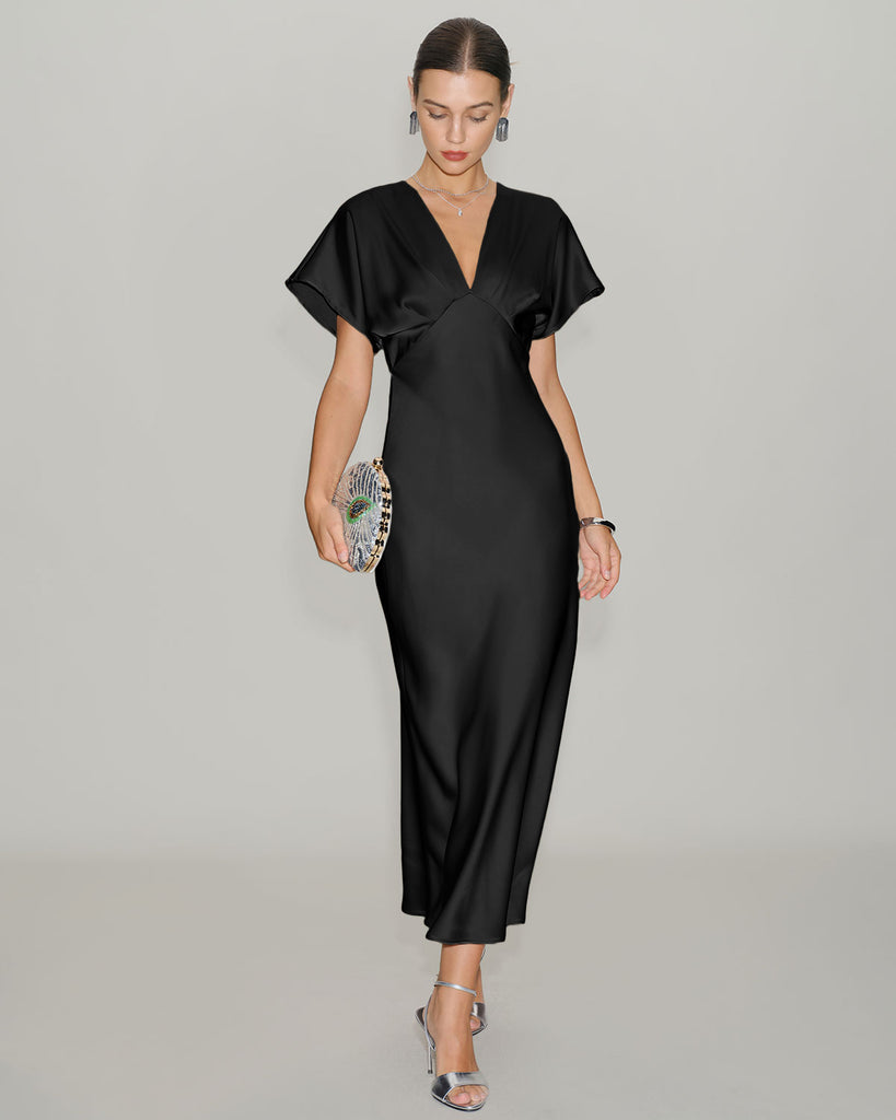 Women's Woven Polyester Midi Dresses Dresses - RIHOAS