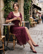 Women's Woven Polyester Midi Dresses Dresses - RIHOAS