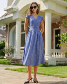 Women's Woven Polyester Midi Dresses Dresses - RIHOAS
