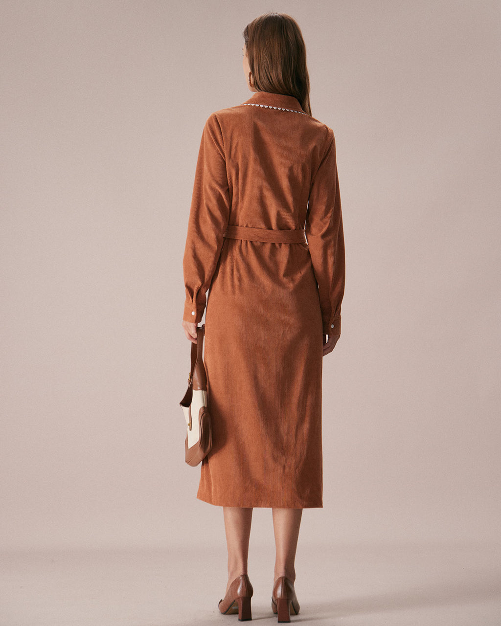 Women's Woven Polyester Midi Dresses Dresses - RIHOAS
