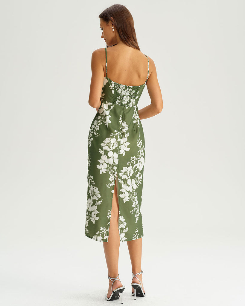 Women's Woven Polyester Midi Dresses Dresses - RIHOAS