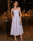 Women's Woven Polyester Midi Dresses Dresses - RIHOAS