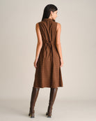 Women's Woven Polyester Midi Dresses - RIHOAS - 04