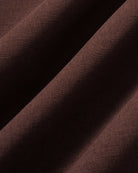 Brown Puffed Sleeve Ruched Midi Dress 07