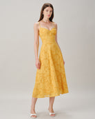 Women's Woven Polyester Midi Dresses Dresses - RIHOAS