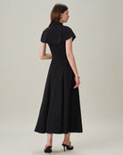 Women's Woven Polyester Midi Dresses Dresses - RIHOAS