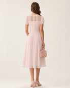 Women's Woven Polyester Midi Dresses Dresses - RIHOAS