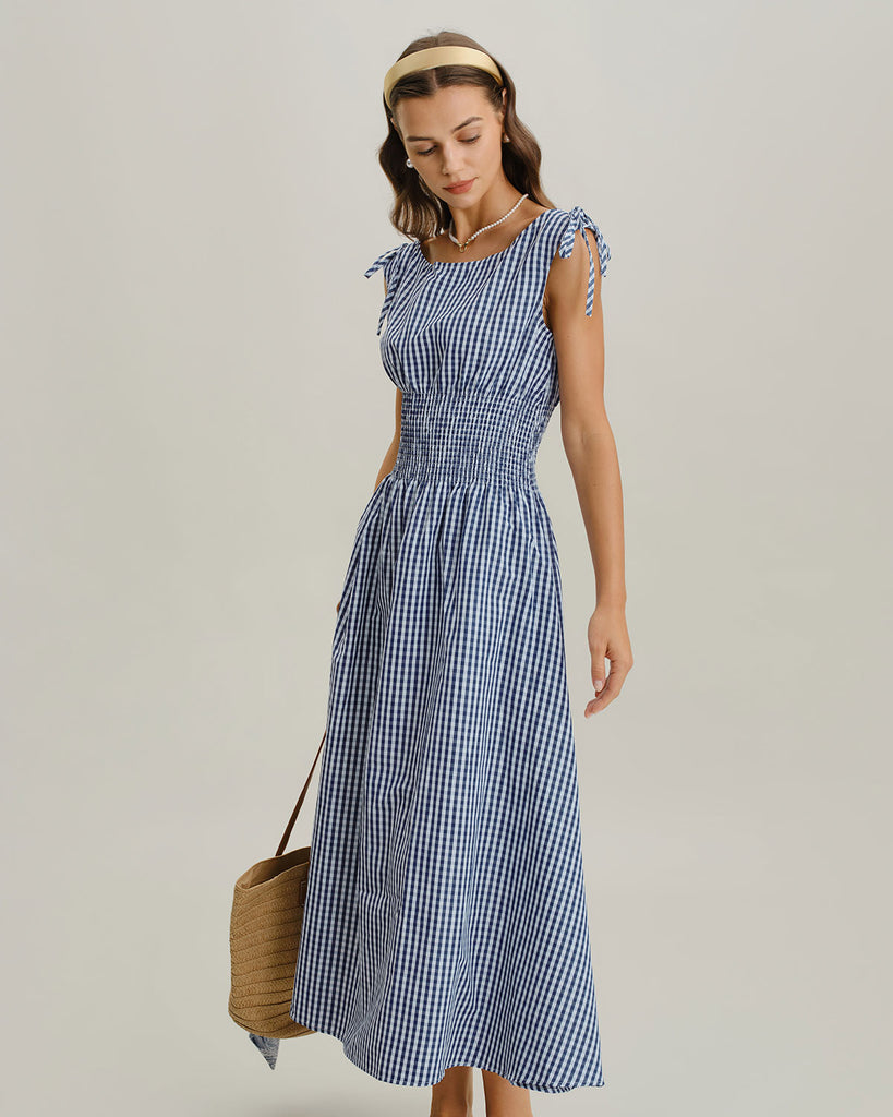 Women's Woven Polyester Midi Dresses Dresses - RIHOAS