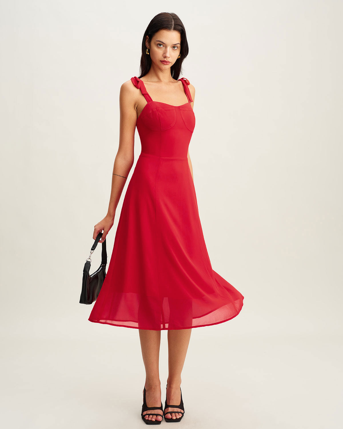 Women's Woven Polyester Midi Dresses Dresses - RIHOAS