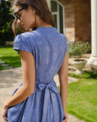 Women's Woven Polyester Midi Dresses Dresses - RIHOAS