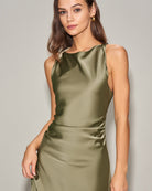 Women's Woven Polyester Midi Dresses Dresses - RIHOAS