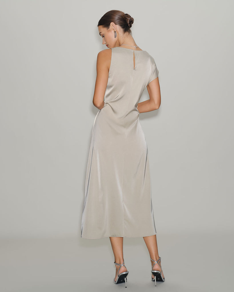 Women's woven polyester Midi Dresses Dresses - RIHOAS
