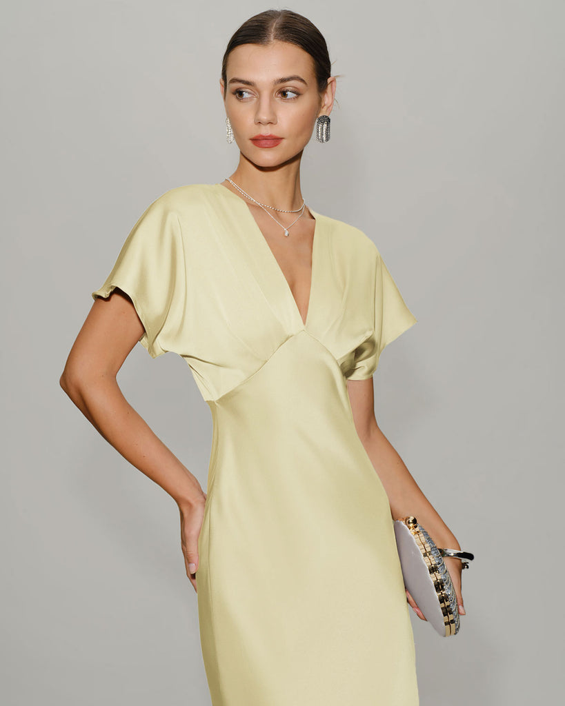 Women's Woven Polyester Midi Dresses Dresses - RIHOAS