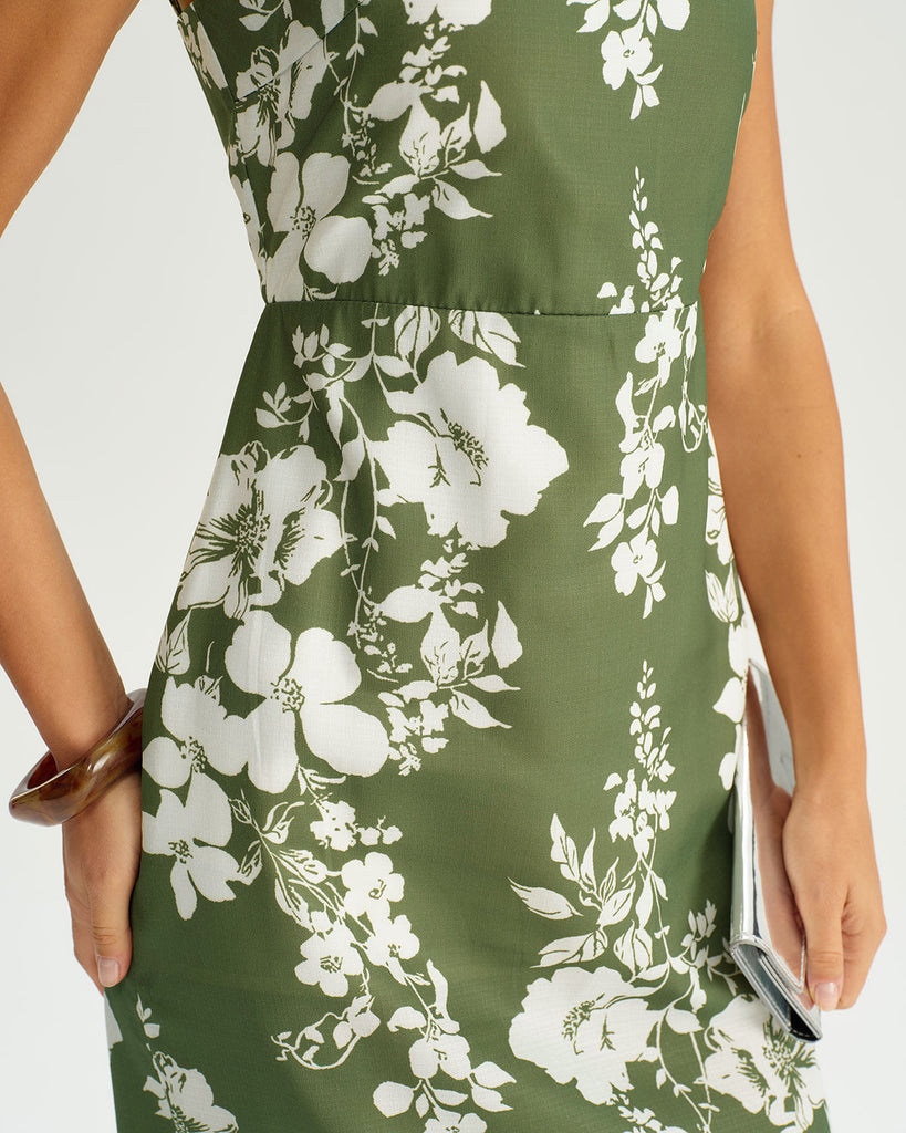 Women's Woven Polyester Midi Dresses Dresses - RIHOAS